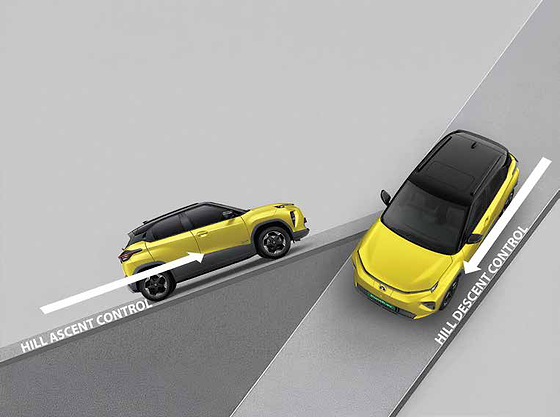 Tata Punch EV, Hill Ascent Control and Hill Descent Control