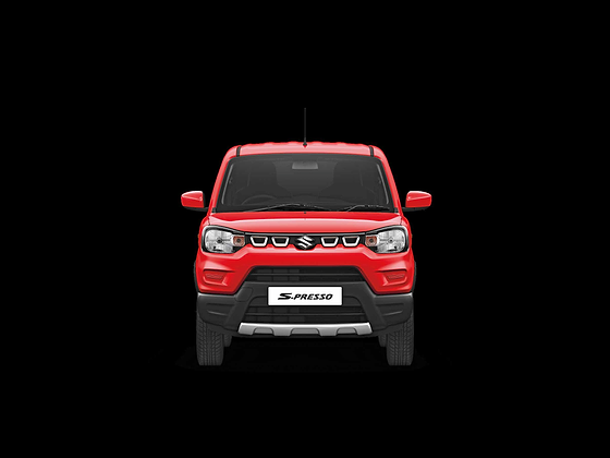 Maruti Suzuki S-Presso, SUV-inspired bold front fascia with twin-chamber headlamps and skid-plate bumper.