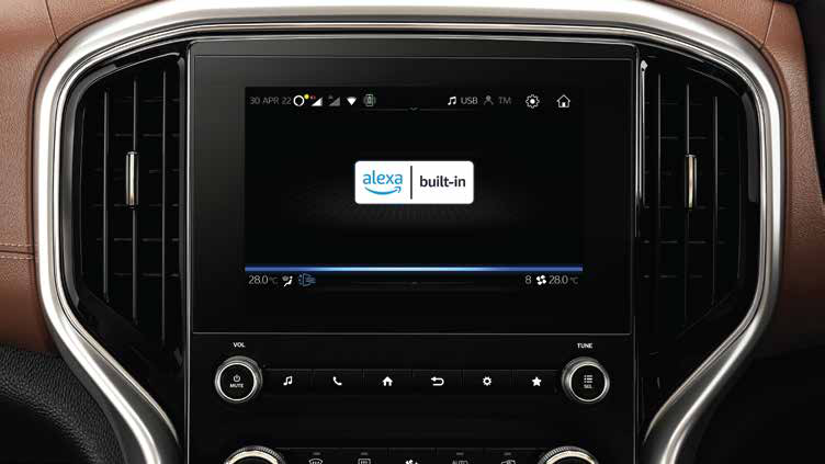 Mahindra Scorpio N — Alexa built-in voice assistant to control cabin features hands-free by voice