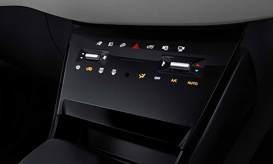 Tata Nexon EV, Phygital control panel - touch HVAC controls paired with physical toggles