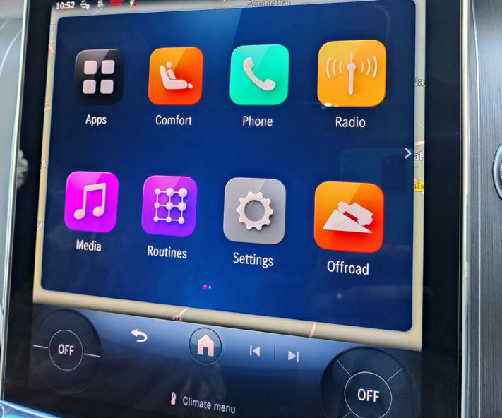 Mercedes-Benz C-Class — Latest-generation MBUX touchscreen with Routines and app menu
