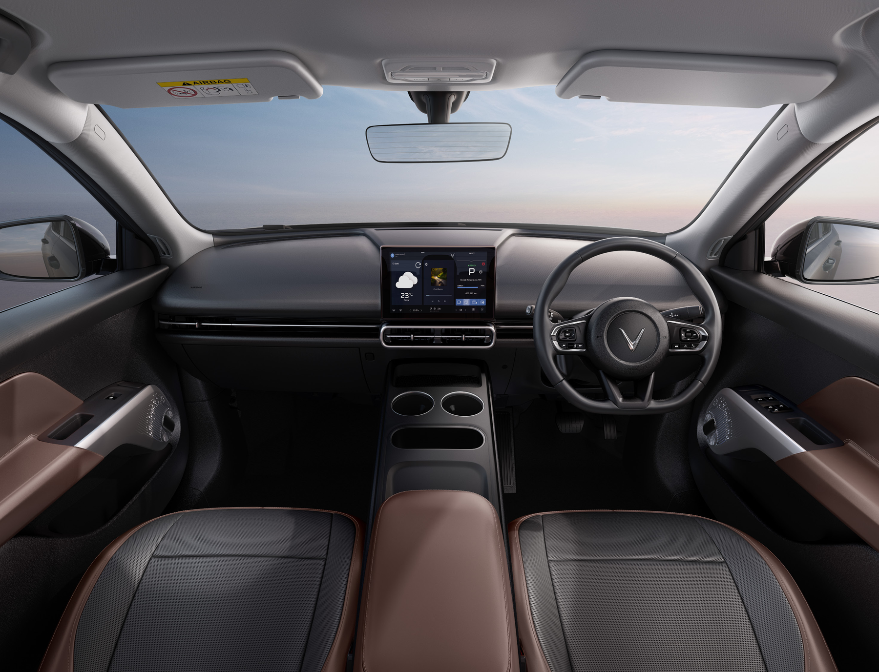 VinFast VF MPV 7 — Floating centre touchscreen infotainment display