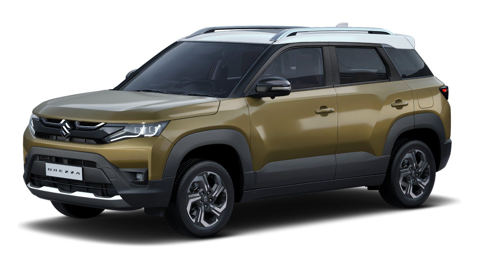 Maruti Suzuki Brezza in Brave Khaki with Arctic White Roof
