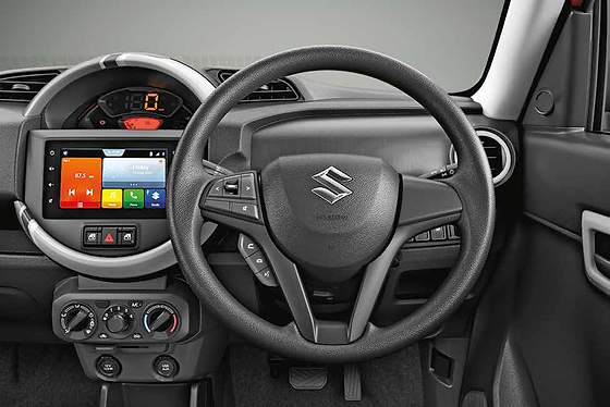 Maruti Suzuki S-Presso, First-in-its-class steering-mounted audio and voice controls.