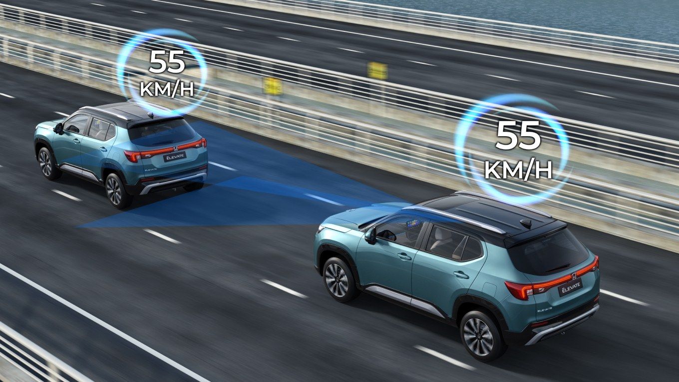 Honda Elevate, Adaptive Cruise Control holds a set gap; Low Speed Follow is added on the CVT