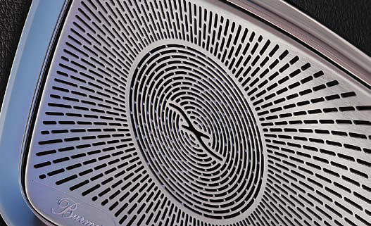 Mercedes-Benz C-Class, Burmester 3D surround sound speaker with patterned metal grille