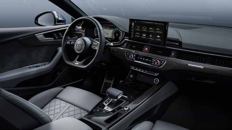 Audi S5 Sportback — MMI touch display alongside the fully digital instrument cluster