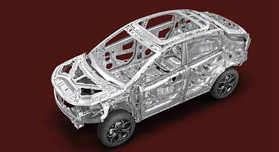 Tata Curvv, ATLAS architecture: advanced materials and a continuous framework engineered for exceptional crash protection.