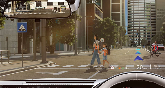 Tata Sierra, HypAR HUD - India's first homegrown ICE vehicle with an AR head-up display, projecting real-time guidance onto the windshield with 4 modes and 19 smart visuals