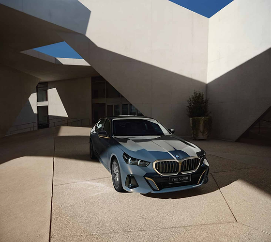 BMW 5 Series , M Sport front with the aerodynamic bumper and M light-alloy wheels