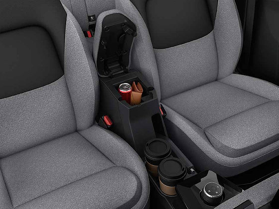 Tata Tiago, Fabric-touch front armrest rests your arm in comfort and neatly stores your essentials