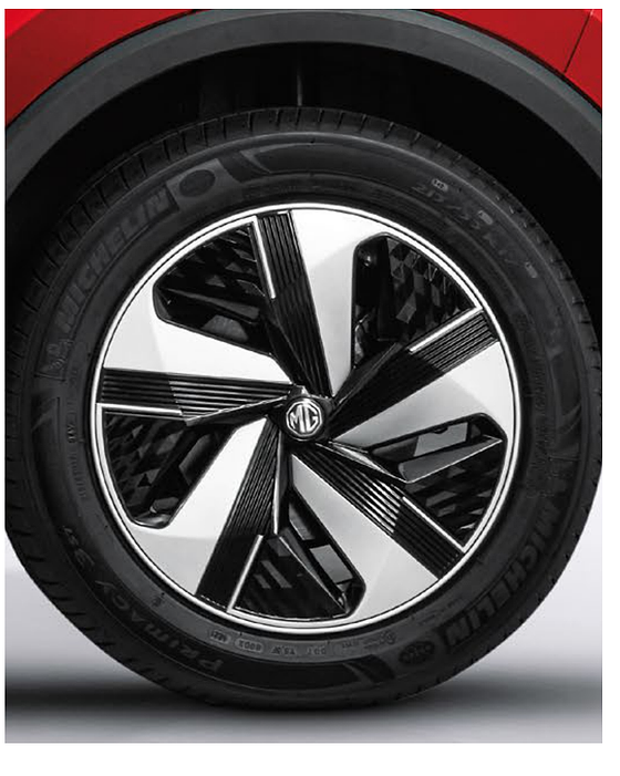 MG ZS EV, R17 Tomahawk dual-tone diamond-cut alloy wheels