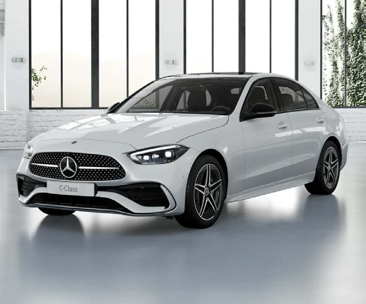 Mercedes-Benz C-Class — AMG Line exterior styling with high-gloss grille and lowered stance