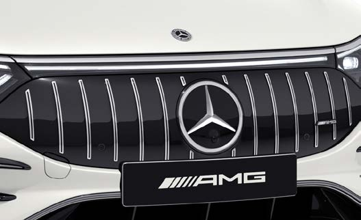 Mercedes-Benz Mercedes-AMG EQS 53 4MATIC+ — AMG-specific Black Panel front grille with vertical chrome bars