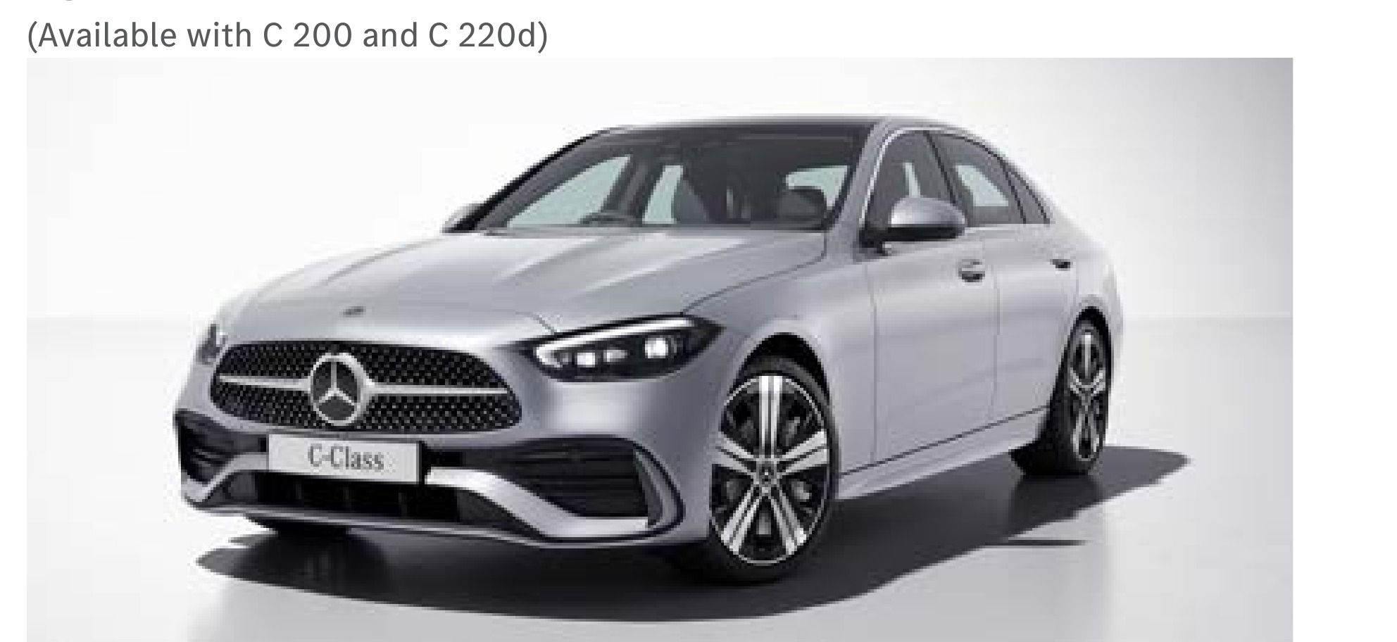 Mercedes-Benz C-Class in High-Tech Silver