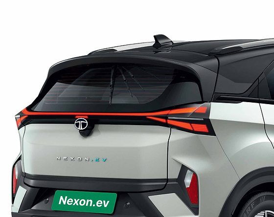 Tata Nexon EV, Hidden rear wiper and washer tucked under the roof spoiler for better rear visibility