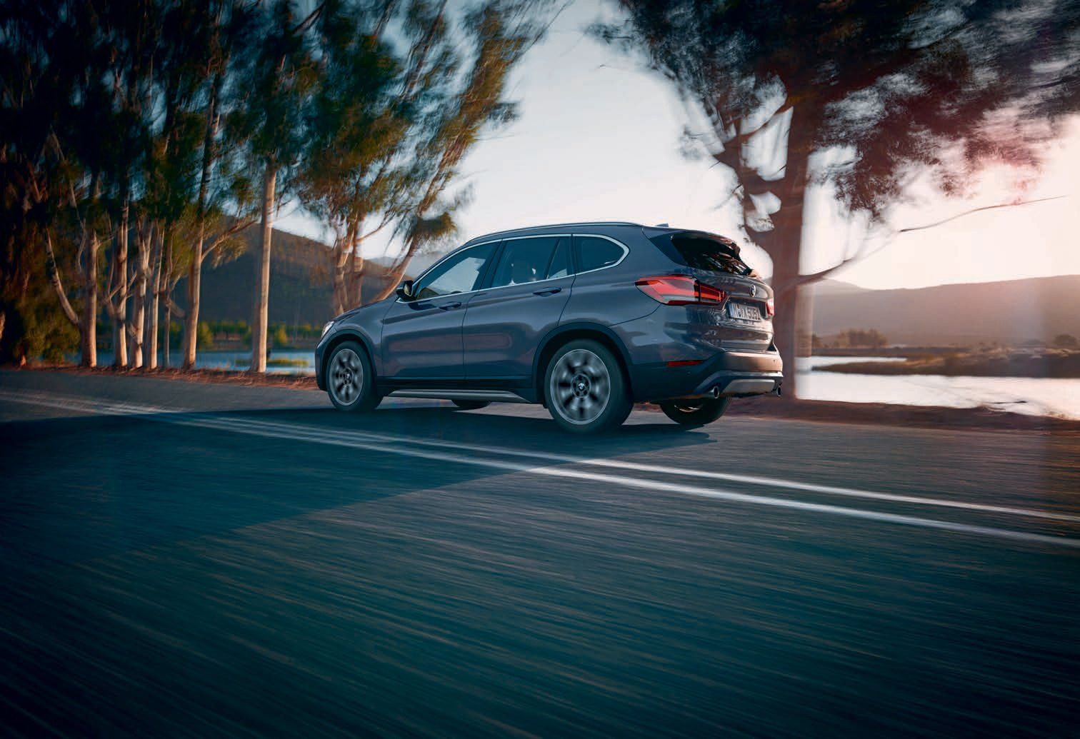 BMW X1 — Sleek rear three-quarter profile