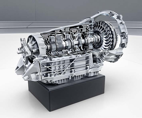Mercedes-Benz GLE, 9G-TRONIC 9-speed automatic transmission (cutaway).