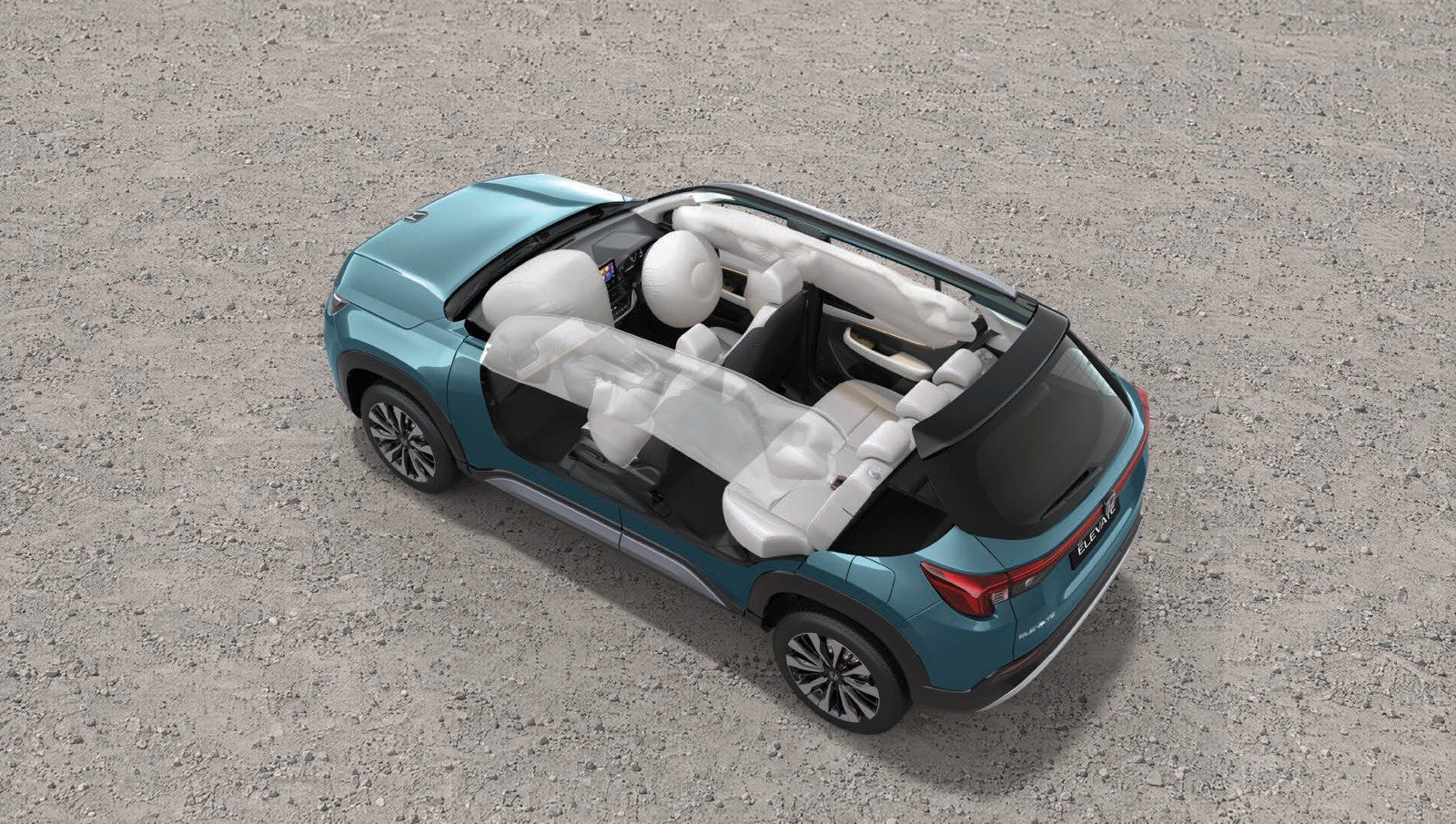 Six airbags are standard on every Honda Elevate variant