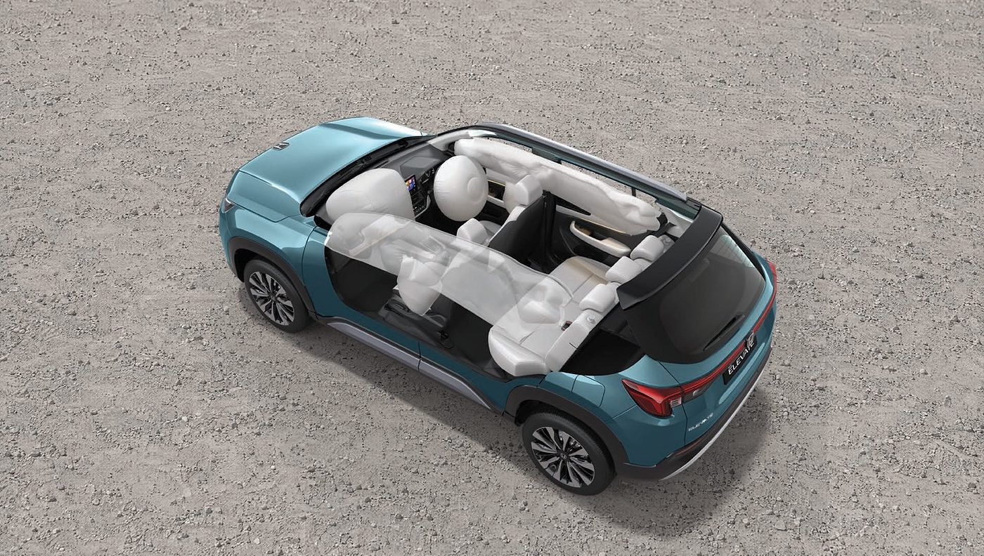 Six airbags are standard on every Honda Elevate variant
