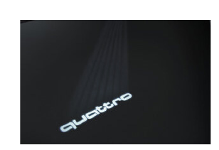 Audi Q8 e-tron — Entry LED projects the quattro lettering onto the ground when a front door is opened.