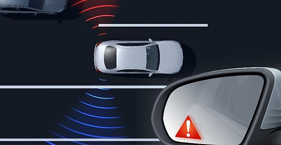 Mercedes-Benz Mercedes-AMG GT 63 S E Performance, Blind Spot Assist warns of vehicles in the adjacent lane via the door mirror.