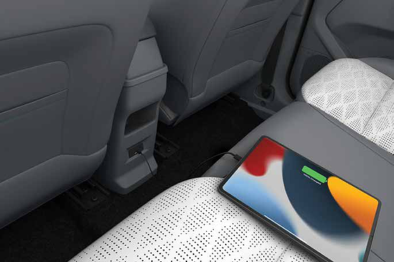 Tata Punch EV, Rear USB Type-C 15W fast-charging port keeps rear passengers powered on every trip