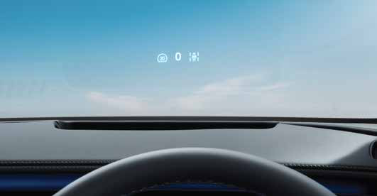 BYD Sealion 7 — Windscreen-projected Head-Up Display showing speed.