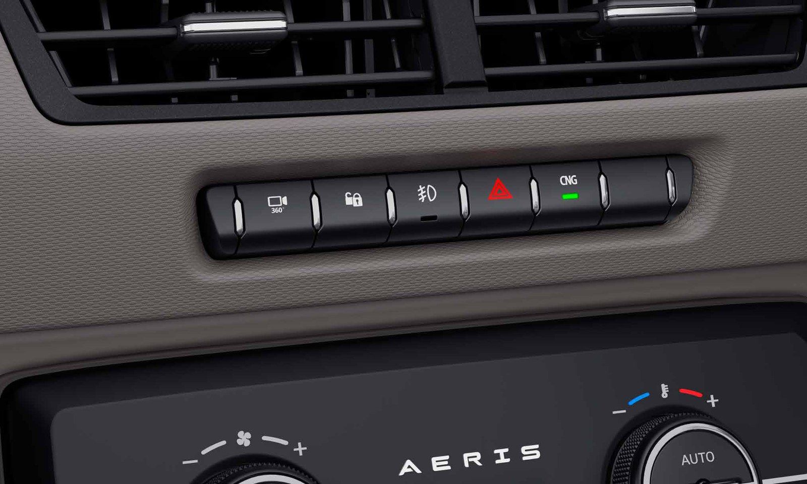 Tata Aeris, Console switch to flip between petrol and CNG on the iCNG