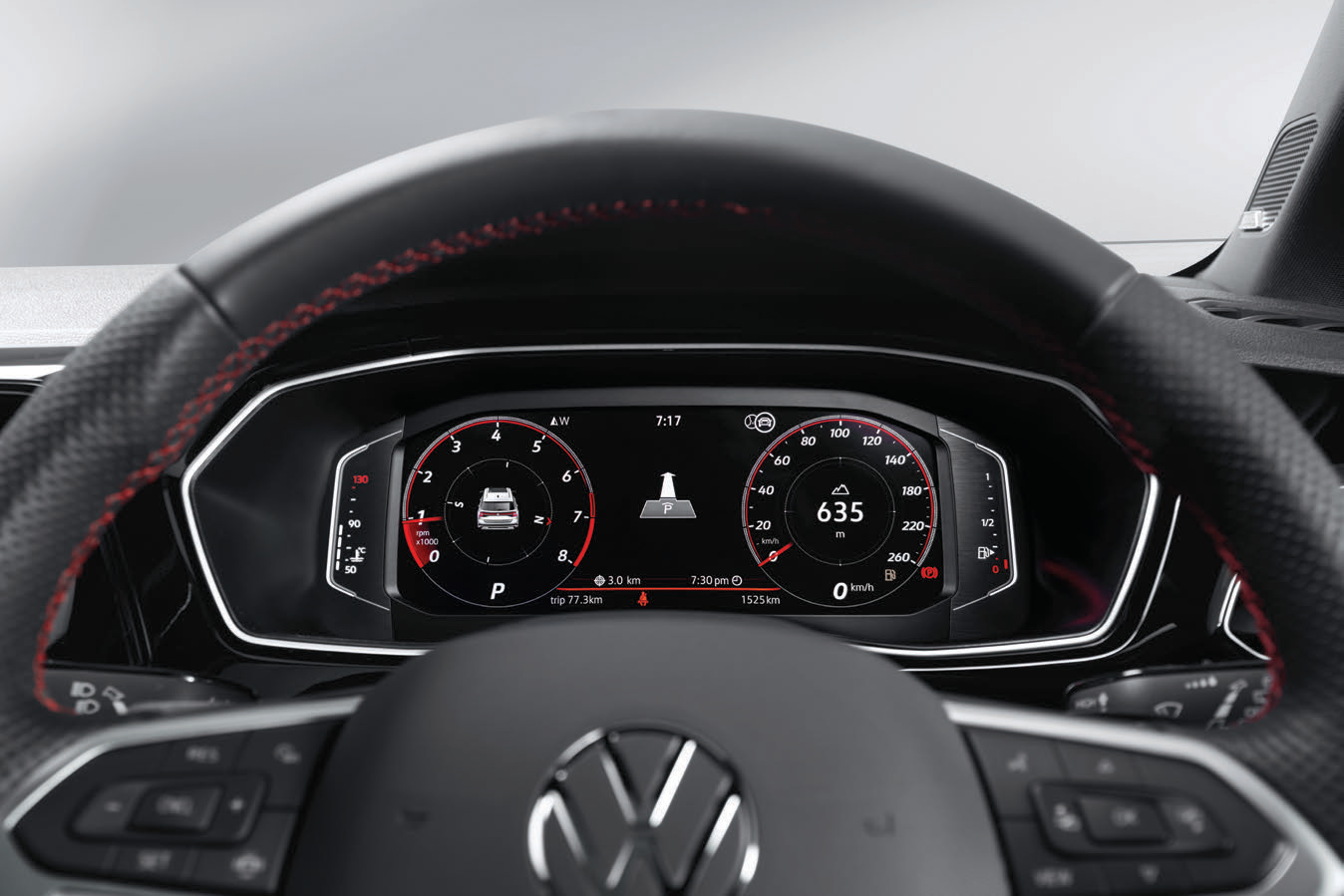 Volkswagen Taigun — Digital cockpit instrument cluster