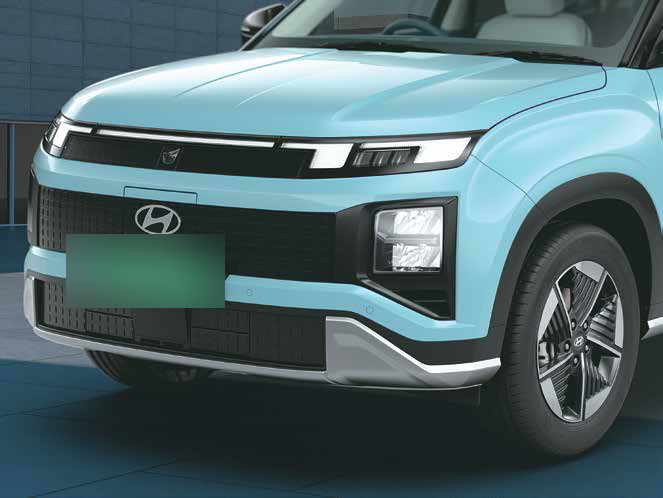 Hyundai Creta Electric — Pixelated graphic front grille with LED headlamps