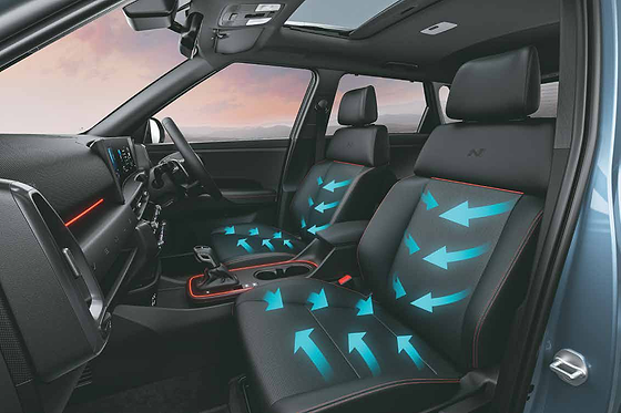Hyundai Venue N Line, Front row ventilated seats