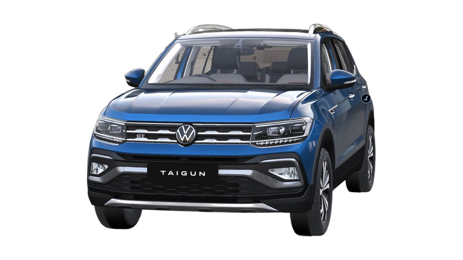 Volkswagen Taigun in Rising Blue Metallic
