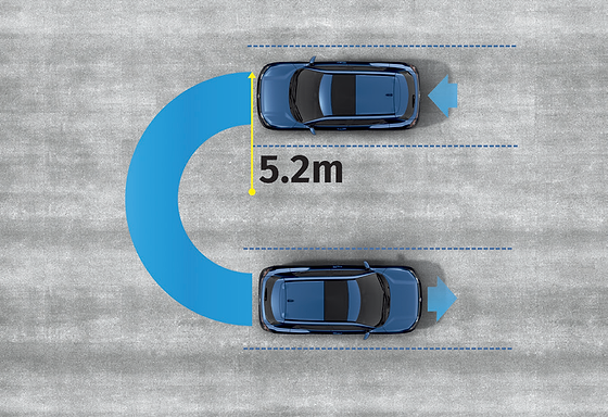 Maruti Suzuki e Vitara, Compact 5.2 m minimum turning radius for tight U-turns and city manoeuvres.