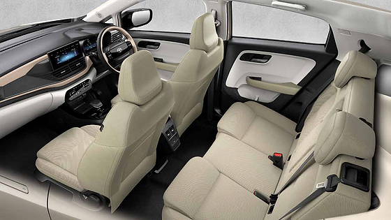 Tata Altroz, Dual-tone cabin with plush fabric seats and the 3-tone Grand Prestigia soft-touch dashboard
