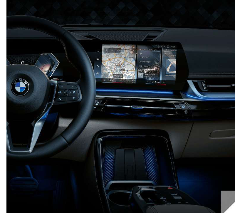 BMW iX1 — BMW Live Cockpit Plus: 10.25-inch instrument display with 10.7-inch control display