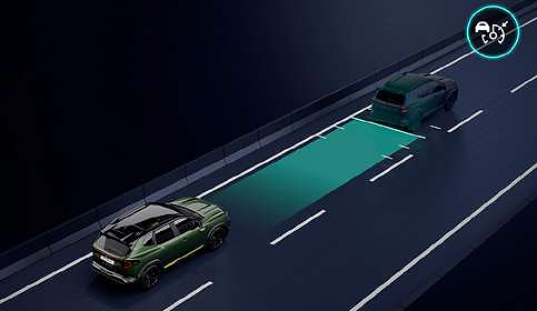 Renault Duster, Adaptive cruise control with stop & go maintains distance to the vehicle ahead