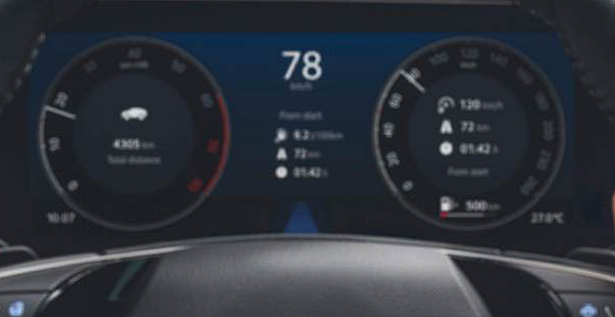 Skoda Kodiaq, Digital Virtual Cockpit instrument cluster