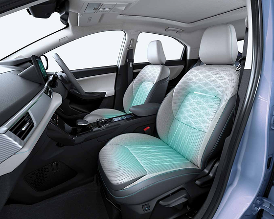 Tata Curvv EV, Plush Benecke-Kaliko leatherette front seats with active ventilation