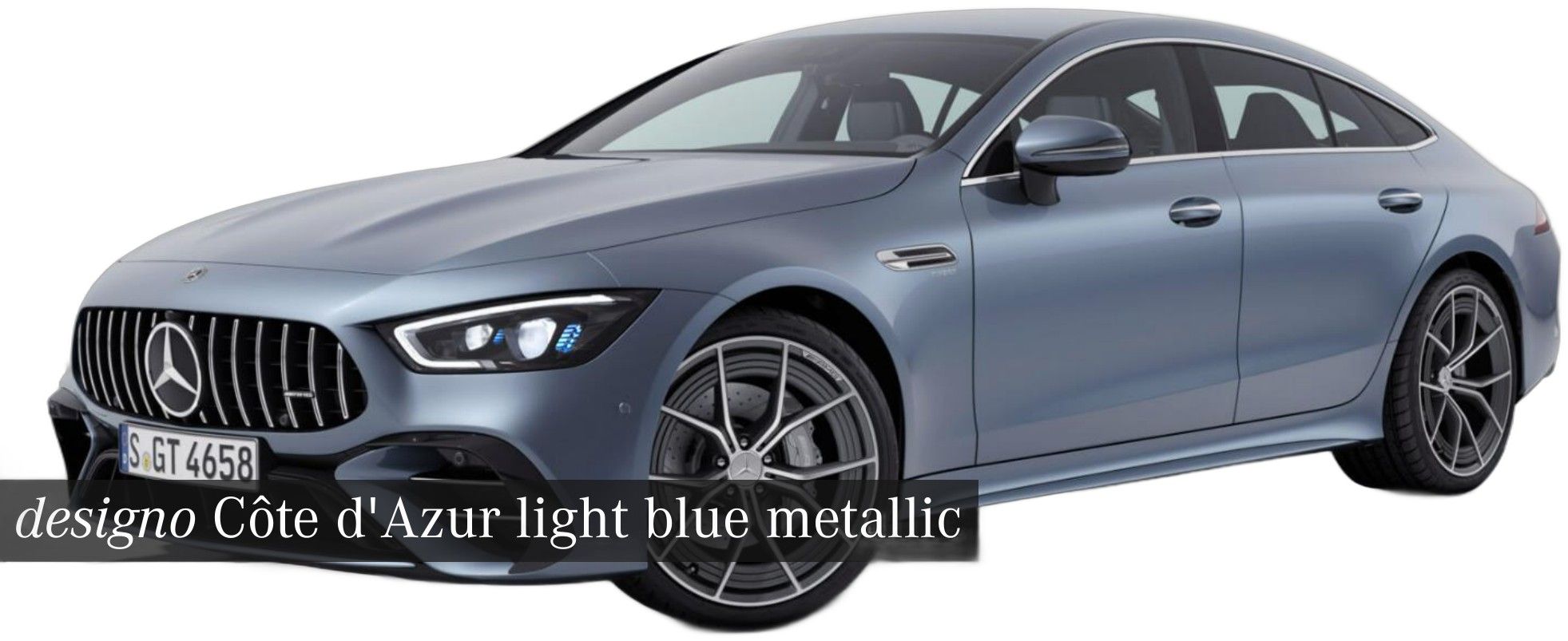 Mercedes-Benz Mercedes-AMG GT 63 S E Performance in designo Côte d'Azur Light Blue Metallic