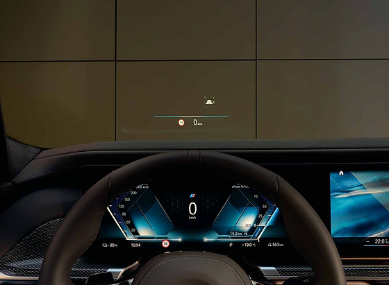 BMW X3, BMW Head-Up Display projecting speed and navigation onto the windscreen