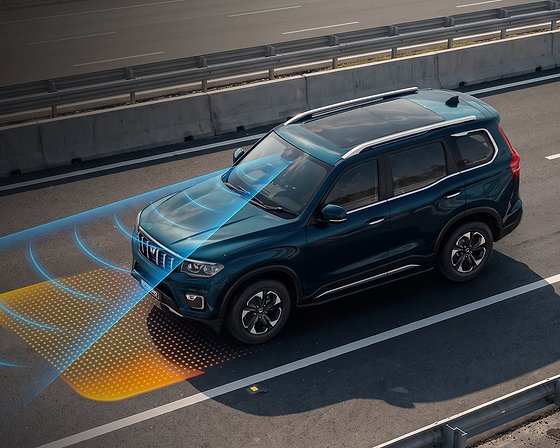 Mahindra Scorpio N, Level 2 ADAS with radar and camera-based driver assistance