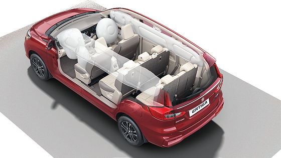 Maruti Suzuki Ertiga, 6 airbags fitted as standard across the range