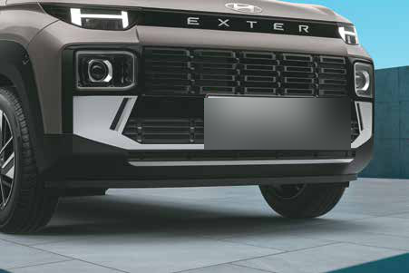 Hyundai Exter — Bold front bumper with black radiator grille