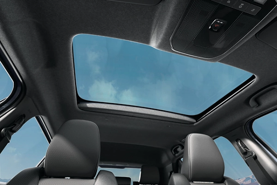 Maruti Suzuki e Vitara, Panoramic sunroof extending over the front row of the cabin.