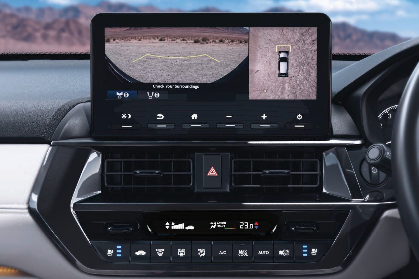 Honda Elevate, 360-degree Surround Vision Camera with multi-view display on ZX Plus