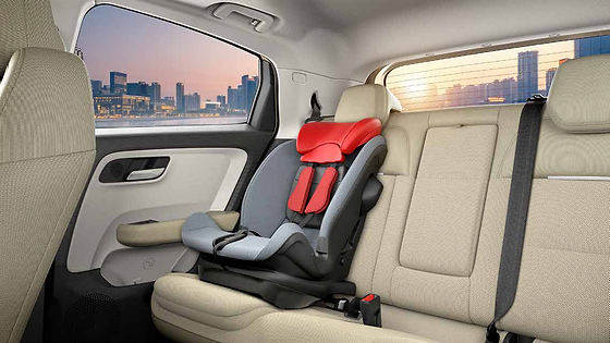 Tata Altroz, ISOFIX child-seat anchorage on the rear bench - built-in mounts lock the child seat securely to the body