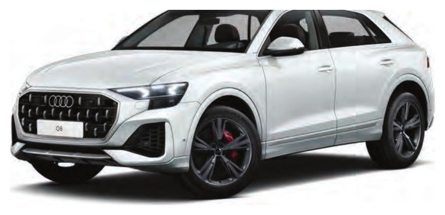 Audi Q8 in Glacier White