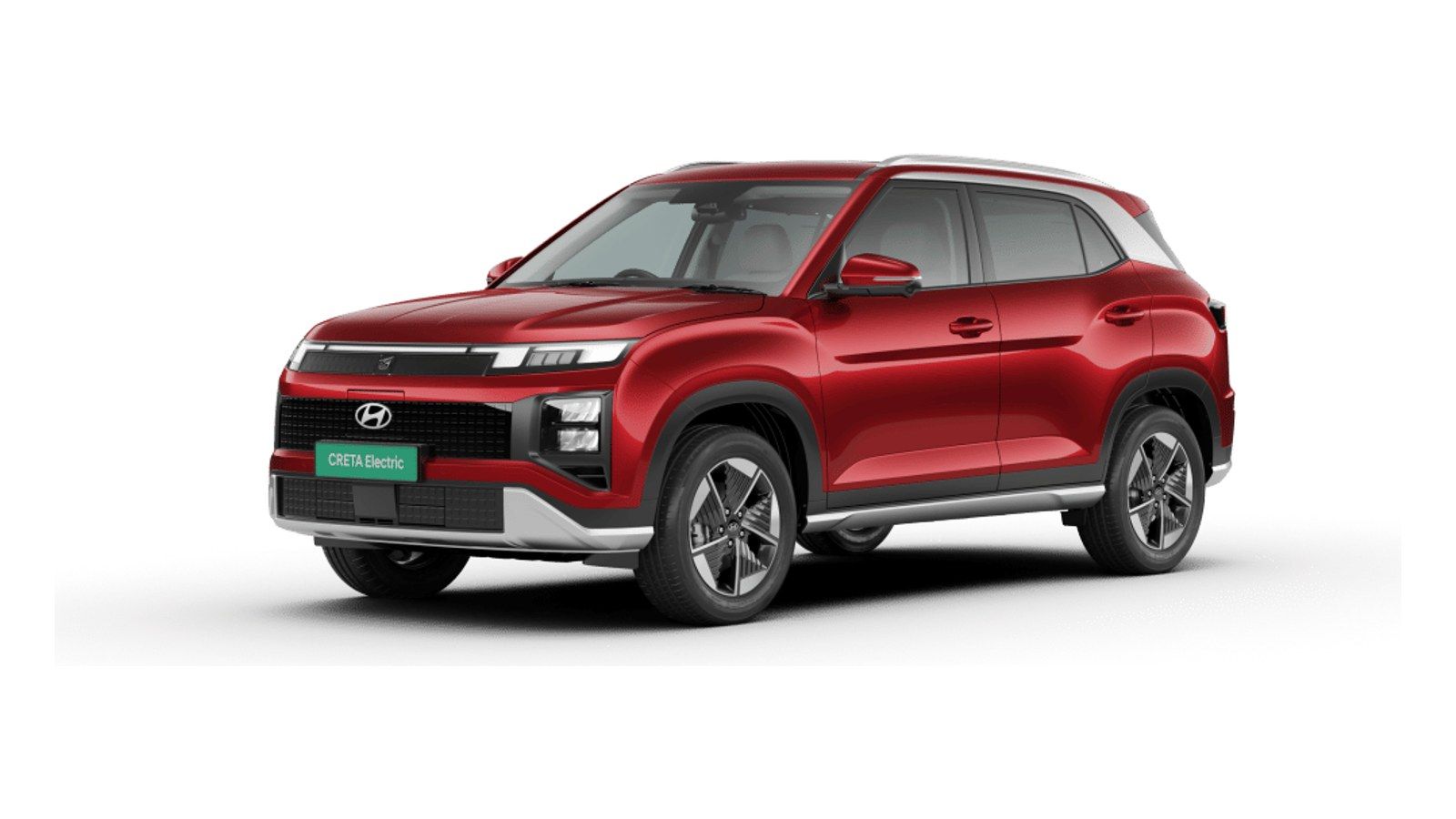 Hyundai Creta Electric in Fiery Red