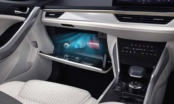Tata Curvv, Illuminated cooled glovebox keeps essentials chilled, lit and easy to find.